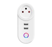 Rersduyt Israel Plug Tuya Smart Home 16A WiFi Smart Plug Power Socket USB Charge Outlet Timing Voice Control for