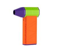 Rersduyt Jet Fan with LED Lighting 130,000RPM Wind Speed 52m/S Brushless Motor Violent Turbine Little Fan Orange