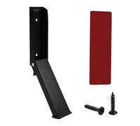 Rersduyt Kick Down Door Stoppers Self Adhesive Pedal Door Stop Doorstop Holder No Drilling Stainless Steel Anti-Slip Black