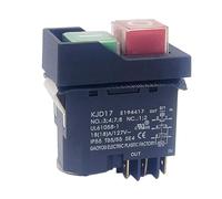 Rersduyt KJD17 6 Pins Electromagnetic Start Push Button Switches 18A AC127V IP55 Waterproof Equipment Safety Switch