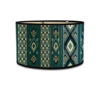 Rersduyt Lamp Shades Print Oval Lamp Shade 30x30x20CM Vintage Lamp Shades for Chandeliers and Floor Lamps I