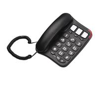 Rersduyt Large Button Wired Phone Wall-Mounted Phone Supports Hands-Free/Redial/Flash Disconnect