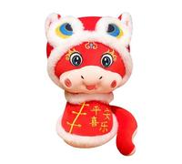 Rersduyt Lion Snake Doll 2025 Cute Chinese New Year Toy Mascot Spring Festival Snake Stuffed Toy 2025 Cute New Doll 32cm