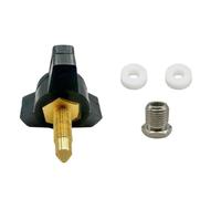 Rersduyt M10x 1 Thread Copper Safety Bleeder Valve Pneumatic Connector Exhaust Valve Replacement Parts Air Bleed Screw Copper M10x1 Bleeder Valve