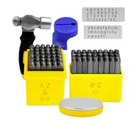 Rersduyt Metal Stamping Kits - Alphabet Punch Set Metal Stamps for Jewelry Making Leather Steel Number and Letter Stamping Kit