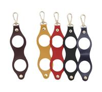 Rersduyt Mini Golf Ball PU Leather Hollowed Out Casual Golf Ball Small Storage Pouch Hang on Waist with Metal Buckle Bag