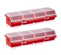 Rersduyt Mini Screw Parts Box Storage Case Recycled Material 400.0g Red