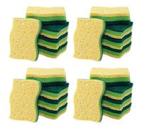 Rersduyt Non-Scratch Cellulose Household Kitchen Sponges, Dishes Sponge 20 Packages,Multi-Use Dish Scrubber Sponge for Household