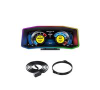 Rersduyt P4 OBD+GPS HUD 6.2 Inch LCD Multi-Function Smart Speed Turbine Accelerometer Slope Hud Meter Head Up Display