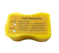Rersduyt POE Detector Quickly Identify Power Over Ethernet with RJ-45 POE Tester LED Display Passive