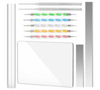 Rersduyt Polymer Clay Tools, 11Pcs Acrylic Clay Roller Sheet Set for DIY Cutting Shaping Sculpting