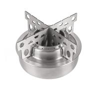 Rersduyt Portable Mini Alcohol Stove Crosses Stove Stand Rack Alcohol Burner for Outdoor Camp Hike Backpacking Cooking A