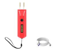 Rersduyt Portable MINI Hot Plastic Crack Repair Tool 100W 2In1 Plastic Welder Kit for Automobile Bumper with Charging Cable Red