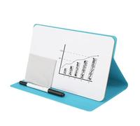 Rersduyt Portable Small Whiteboard, Reusable Mini Magnet Dry Erase Board with Marker Wipe Cloth Magnetic Dry Erase Board Blue