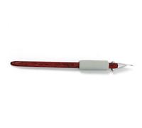 Rersduyt Pottery Carving Scraper Red Rosewood Handle Ring Single-Head Scraper DIY Ceramic Texture Scraping Texture Carving Tool A