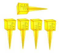 Rersduyt Rain Gauge Reusable Outdoor Plastic Sprinkler Measuring Tool 1.5Inch Sprinkler Gauge with Wide Mouth