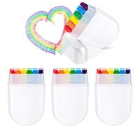 Rersduyt Rainbow Face Paint Pride Face Body Paint Kit Rainbow Makeup Stick for Celebrations Cosplay Birthday Makeup Supplies C