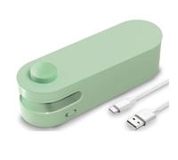 Rersduyt Rechargeable Mini Bag Sealer 2 in 1 Heat Sealer and Cutter for Snack Chip Plastic Bags, for Food Storage and Freshness