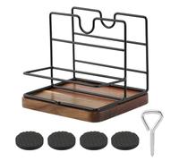 Rersduyt Rustic Napkin Holder for Salt and Pepper Shakers,Napkin Salt and Pepper Holder for Table,Metal Napkin Holder