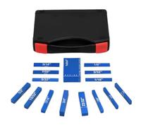 Rersduyt Setup Blocks Woodworking Height Gauge Set 15 Pcs of Set Up Bars, Router Table and Table Saw Accessories Blue