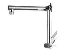 Rersduyt Shower Head Extension Arm, Adjustable Extender with Lock Joint, Rise or Lower Rainfall and Fixed Shower Head