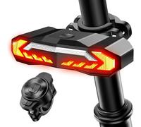 Rersduyt Smart Bike Tail Light with Turn Signal and Brake Light Anti Theft Bike Alarm with Remote,IP65 Waterproof Bike Rear Light