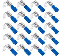 Rersduyt Spade Connectors Disconnect Piggyback Spade Assortment Kit Semi-Insulated Female/Male Cable Crimp Terminals,16-14 AWG A