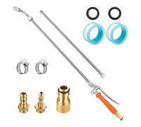 Rersduyt Sprayer Wand, Suitable for 1/2 Hose Quick Connector,1/4in&3/8in Brass Barb Sprayer Wand Replacement Built-in Shut Valve Easy Install Easy to Use