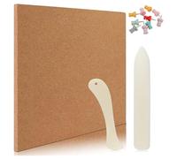Rersduyt Stained Supplies and Tools, 12x12In Heat Stained Work 1/2In Thick Stained Craft Mat,Stained Glass Kits