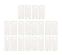 Rersduyt Sublimation Acrylic Name Plates Holder Blanks for 40OZ Tumblers Personalized Name Tag Cup Lid Decorative Piece 20PCS