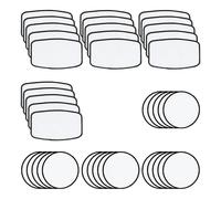 Rersduyt Sublimation Blanks Patches with Black Border,Adhesive Badges for DIY Hats Backpack T-Shirt Project