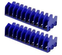 Rersduyt Tool Box Organizer, 10 Slots Plier Organizer Rack with Nonslip Rubber Base, Extendable Plier Holder and Cutter Shelves