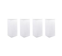 Rersduyt Triangular Prism for Rainbow Lights Crystal Optical Prisms Glass Physics Teaching Refracted Light Spectrum 4Piece Clear