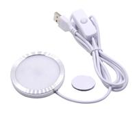 Rersduyt Tube Light USB Plug 5V Open-Mount LED Downlight Display Cabinet and Bookcase Light White