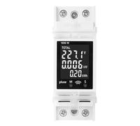 Rersduyt Tuya AC Digital Display Current and Voltage Meter Multi-Function Rail Power Factor Digital Voltmeter 85-265V63A Detector