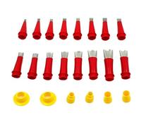 Rersduyt Universal Integrated Rubber Nozzle Tool Kit, Caulking Tool Kit Easy Caulking Finisher Nozzle (22PCS)