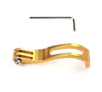 Rersduyt Up-Warping Folding Bicycle Front Fork Lamp Bracket Bicycle Lamp Extension Bracket Aluminum Alloy Extension Fittings Gold