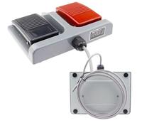 Rersduyt Upgrade Self-Resetting MDFS-67 Dual Foot Switch with 10A/220V AC Wire for Industrial Applications