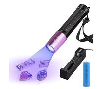 Rersduyt UV Flashlight Black Light 365Nm Quick Cure LED Waterproof UV Lamp Rechargeable for Pet Urine