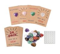 Rersduyt Valentines Day Gifts Set for Kids - 24 Pack Valentines Cards Kit with Heart-Shape - Valentine Gift Exchange