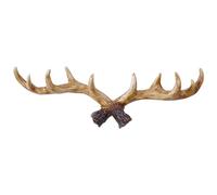 Rersduyt Vintage Deer Antlers Wall Hooks Wall Mounted Clothes Hanger Coat Rack Key Holder for Decorative Wall Hook B 48 X 17.5 X 7cm