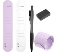 Rersduyt Wearable Notepad, Silicone Memo Wristband with Ruler, Nurse Reminder Erasable Wrist Notepad with Pen and Eraser A