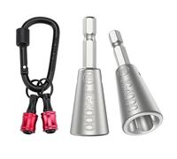 Rersduyt Wire Twister Tool for Drill with Portable Bit Holder Keychain -1/4inch Wire Twister Kit for Electrical Impact Drills