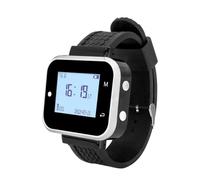 Rersduyt Wireless Calling System 5 Table Call Button Transmitters 1 Watch Pager, Restaurant Waiter Service Bell Buzzer A