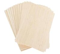 Rersduyt Wood Sheet for Crafts 20PCS Unfinished Wood Sheets Thin Wooden Pieces for Craft Wood Board Blanks 150x100x2mm