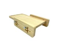 Rersduyt Wooden Bread Slicer with Crumb Tray Compact Wooden Bread Slicer Smooth Loaf Cutter for Sourdough, Cakes, and Toast