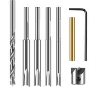 Rersduyt Woodworking Mill Trimmer Cutter Pilot Cutter Shafts Sturdy 9 Piece Pen Trimmer Kit with 3/4 Inch Cutting Head for Trimming