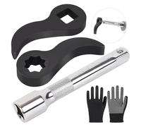 Rersduyt Wrench Adapter Adjustable Indexing Pry Bar Adapter for 1/2 Inch Drive Ratchet, 4 Piece Pry Bar Adapter Tool