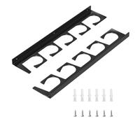 Rersduyt Wrought Iron Fishing Rod Rack, Can Be Hung Wall or Ceiling, Horizontal Support, Can Accommodate 6 Fishing Rods