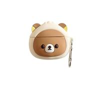 Rertnocnf Case Compatible with 2024 Airpods 4, Cute Kawaii Bear Design Case Cover, Fashion Portable Earbuds Accessories Soft Silicone Wireless Earphone Shockproof Protector with Hook